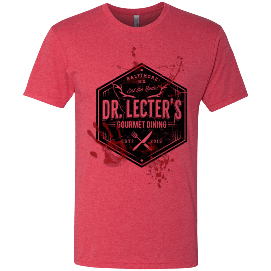 T-Shirts Vintage Red / Small Dr. Lecter's Gourmet Dining Men's Triblend T-Shirt