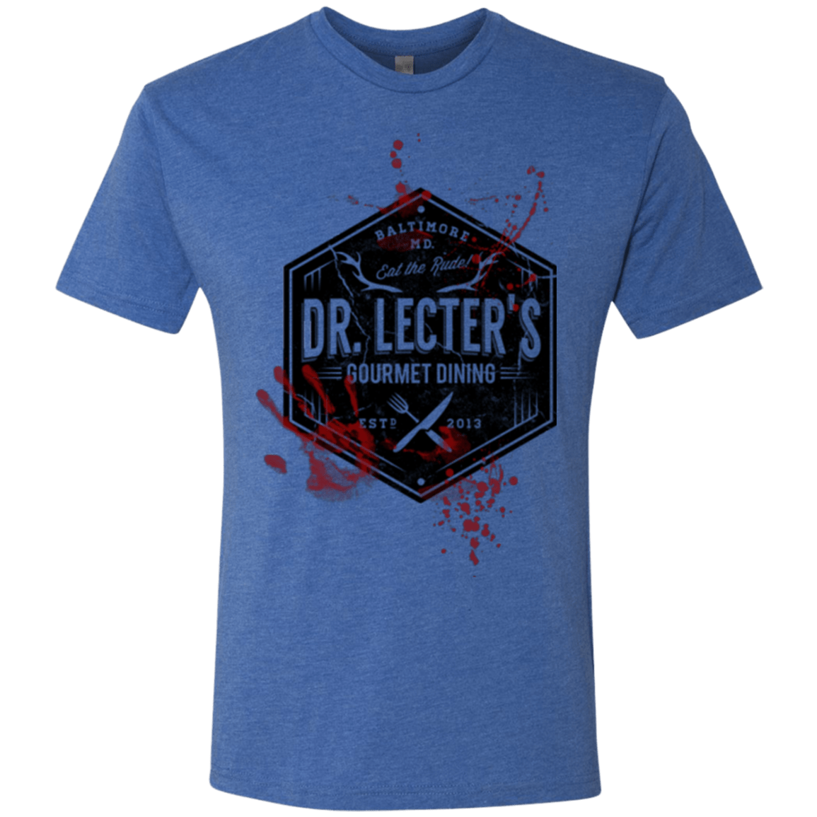 T-Shirts Vintage Royal / Small Dr. Lecter's Gourmet Dining Men's Triblend T-Shirt
