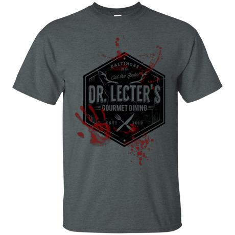 T-Shirts Dark Heather / Small Dr. Lecter's Gourmet Dining T-Shirt