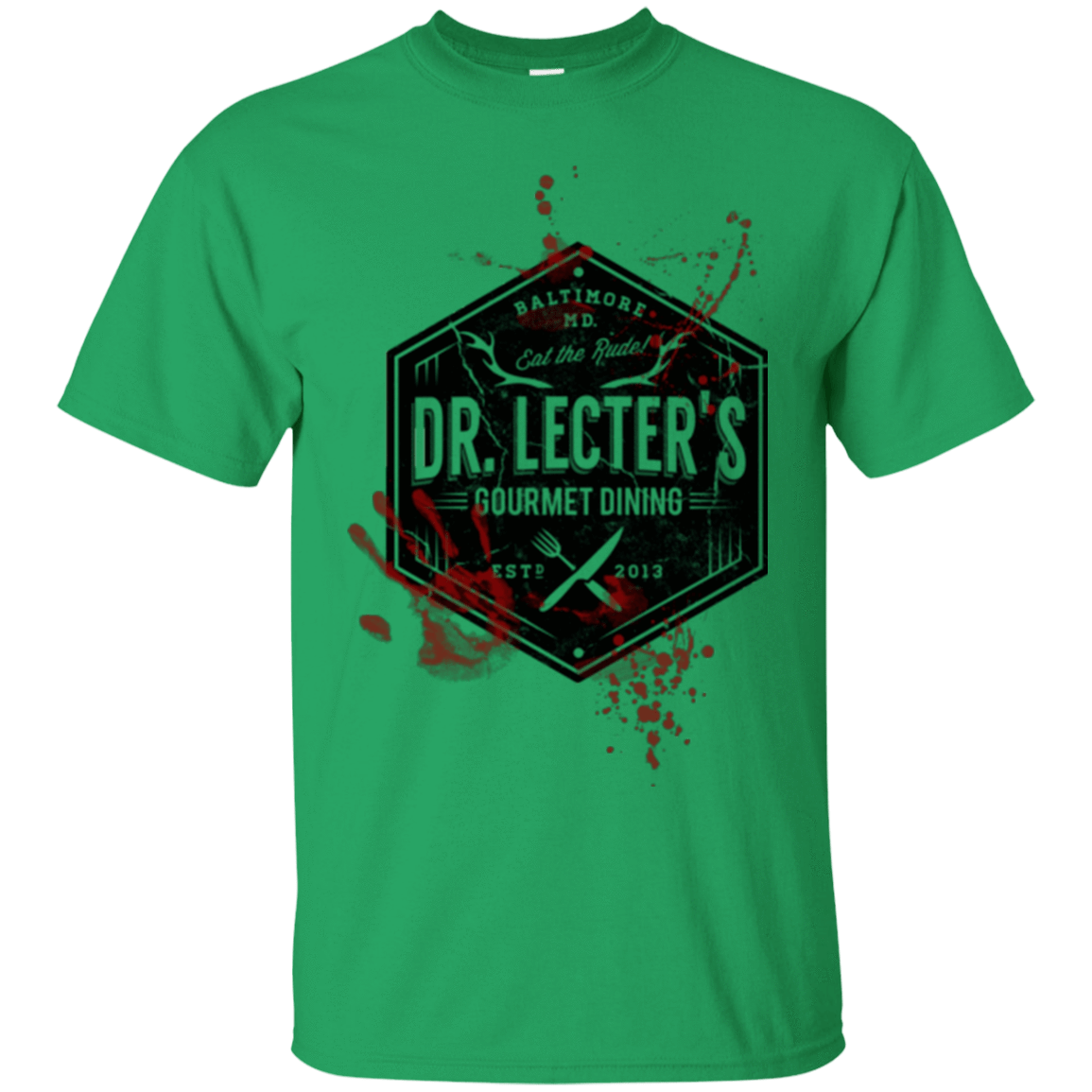 T-Shirts Irish Green / Small Dr. Lecter's Gourmet Dining T-Shirt