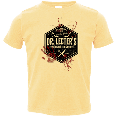 T-Shirts Butter / 2T Dr. Lecter's Gourmet Dining Toddler Premium T-Shirt