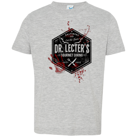T-Shirts Heather / 2T Dr. Lecter's Gourmet Dining Toddler Premium T-Shirt