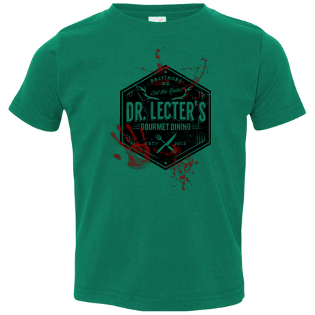 T-Shirts Kelly / 2T Dr. Lecter's Gourmet Dining Toddler Premium T-Shirt