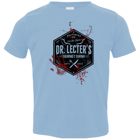 T-Shirts Light Blue / 2T Dr. Lecter's Gourmet Dining Toddler Premium T-Shirt