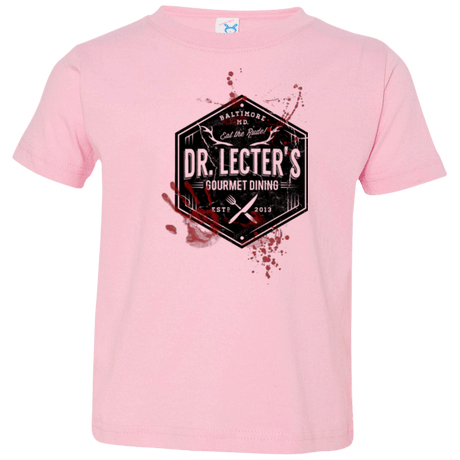T-Shirts Pink / 2T Dr. Lecter's Gourmet Dining Toddler Premium T-Shirt
