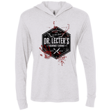 T-Shirts Heather White / X-Small Dr. Lecter's Gourmet Dining Triblend Long Sleeve Hoodie Tee