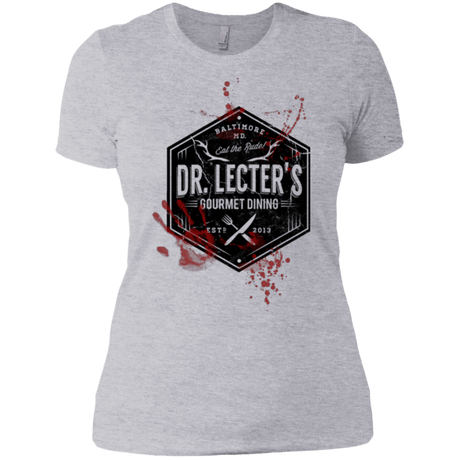 T-Shirts Heather Grey / X-Small Dr. Lecter's Gourmet Dining Women's Premium T-Shirt