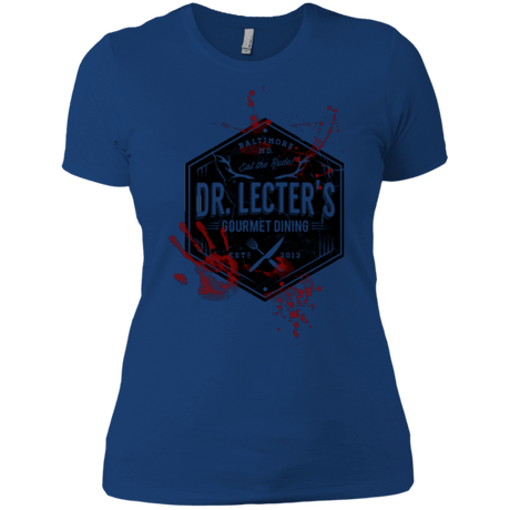 T-Shirts Royal / X-Small Dr. Lecter's Gourmet Dining Women's Premium T-Shirt
