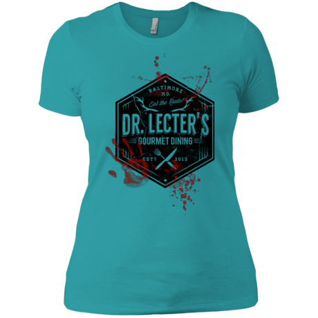 T-Shirts Tahiti Blue / X-Small Dr. Lecter's Gourmet Dining Women's Premium T-Shirt