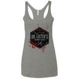 T-Shirts Venetian Grey / X-Small Dr. Lecter's Gourmet Dining Women's Triblend Racerback Tank