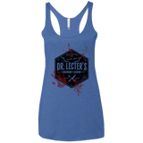T-Shirts Vintage Royal / X-Small Dr. Lecter's Gourmet Dining Women's Triblend Racerback Tank