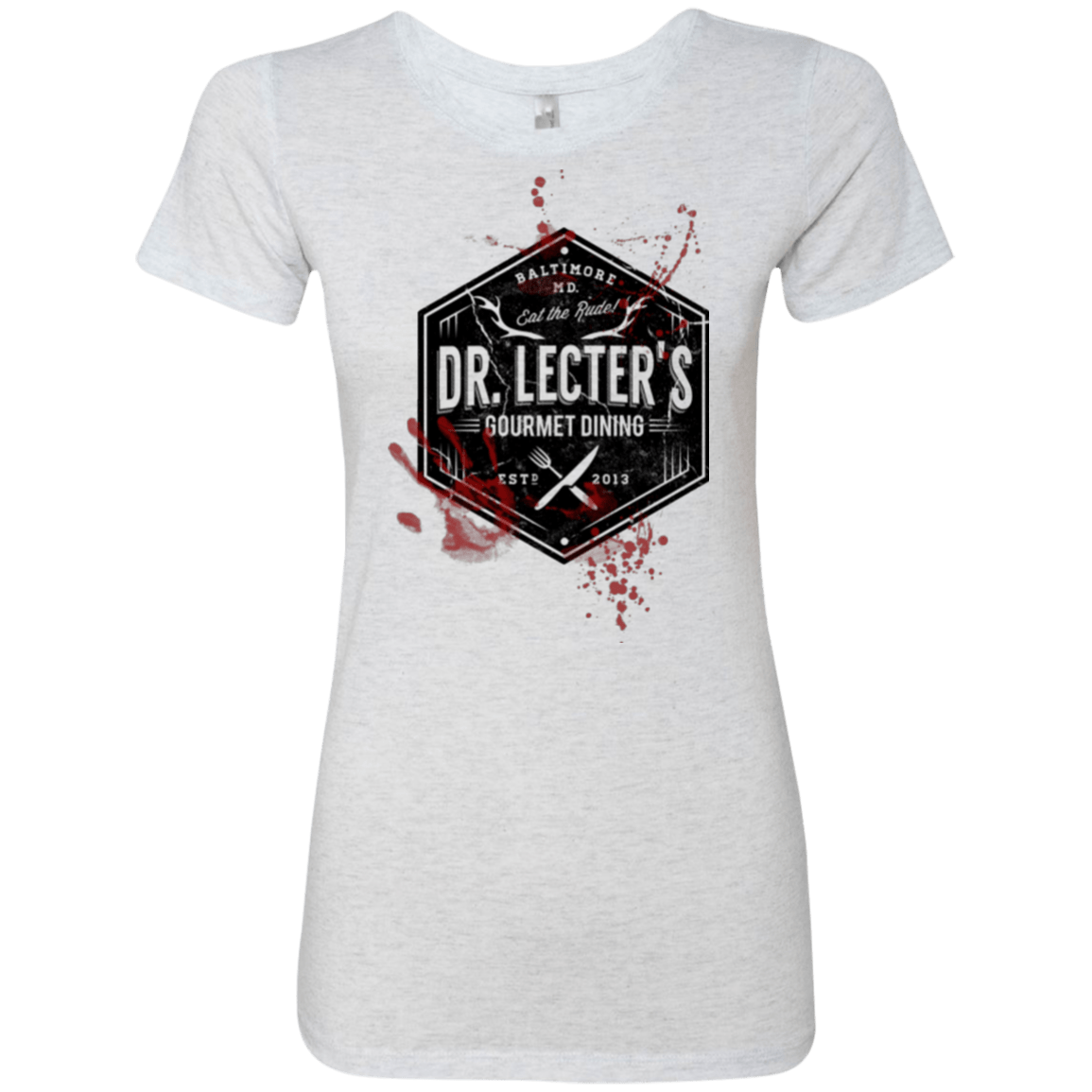 T-Shirts Heather White / Small Dr. Lecter's Gourmet Dining Women's Triblend T-Shirt