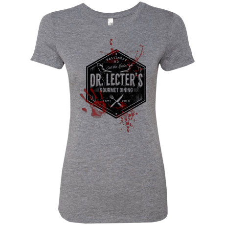 T-Shirts Premium Heather / Small Dr. Lecter's Gourmet Dining Women's Triblend T-Shirt