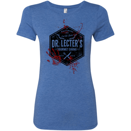 T-Shirts Vintage Royal / Small Dr. Lecter's Gourmet Dining Women's Triblend T-Shirt