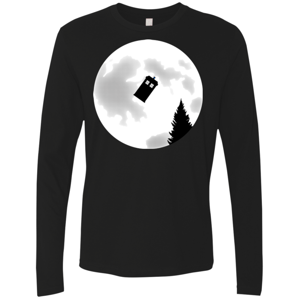 T-Shirts Black / Small Dr Phone Home Men's Premium Long Sleeve