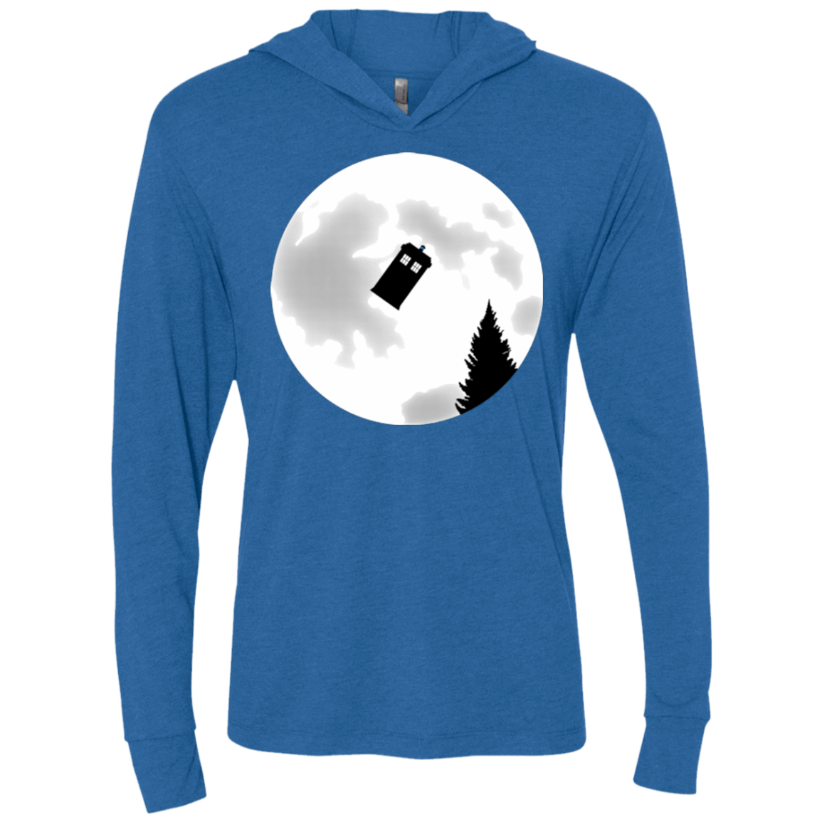 T-Shirts Vintage Royal / X-Small Dr Phone Home Triblend Long Sleeve Hoodie Tee