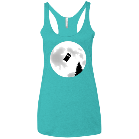 T-Shirts Tahiti Blue / X-Small Dr Phone Home Women's Triblend Racerback Tank