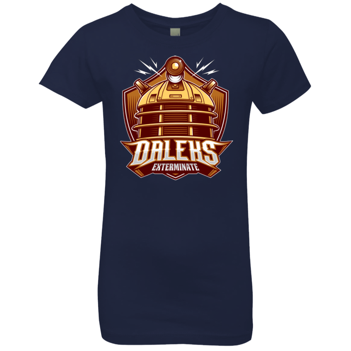 T-Shirts Midnight Navy / YXS Dr. Who Daleks Girls Premium T-Shirt