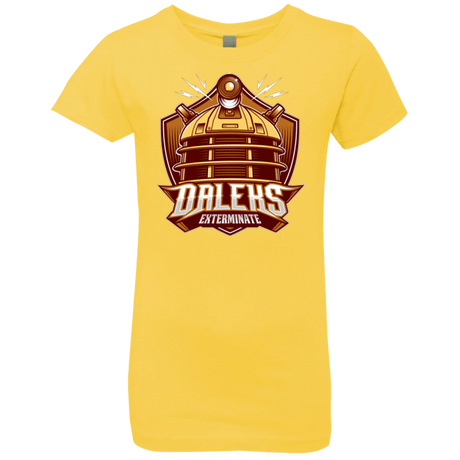 T-Shirts Vibrant Yellow / YXS Dr. Who Daleks Girls Premium T-Shirt