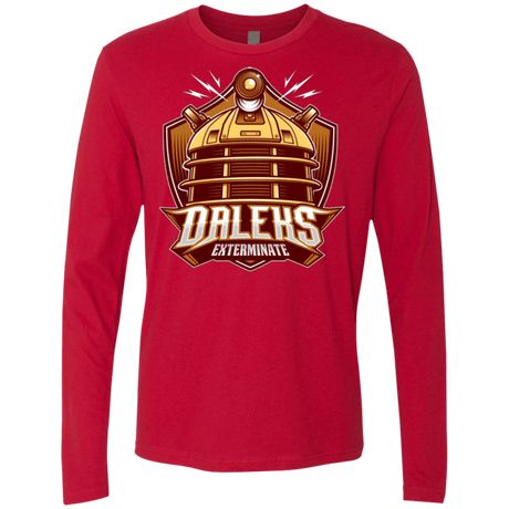 T-Shirts Red / Small Dr. Who Daleks Men's Premium Long Sleeve