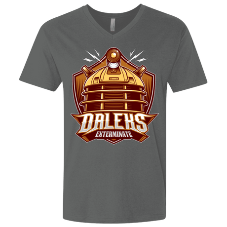 T-Shirts Heavy Metal / X-Small Dr. Who Daleks Men's Premium V-Neck