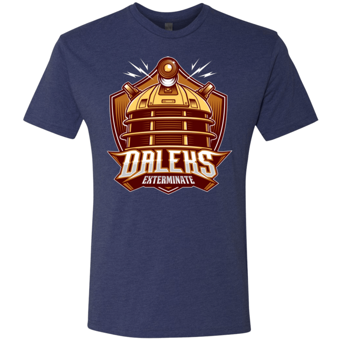 T-Shirts Vintage Navy / Small Dr. Who Daleks Men's Triblend T-Shirt