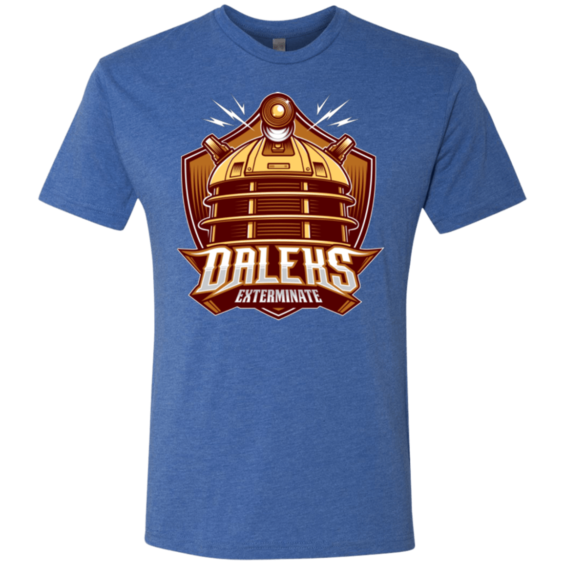 T-Shirts Vintage Royal / Small Dr. Who Daleks Men's Triblend T-Shirt