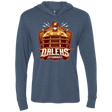 T-Shirts Indigo / X-Small Dr. Who Daleks Triblend Long Sleeve Hoodie Tee
