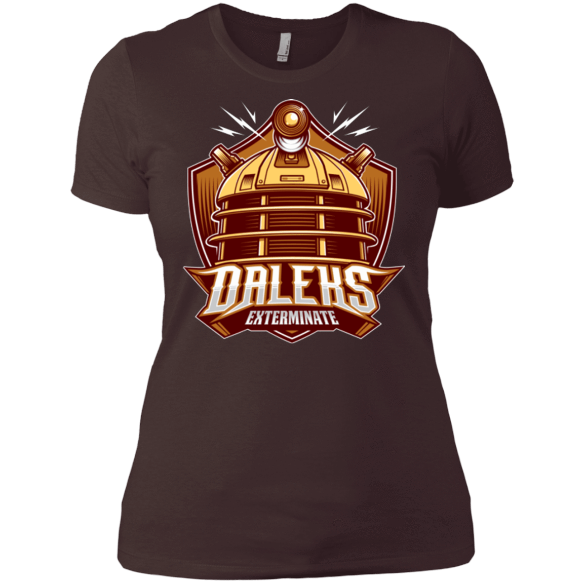 T-Shirts Dark Chocolate / X-Small Dr. Who Daleks Women's Premium T-Shirt