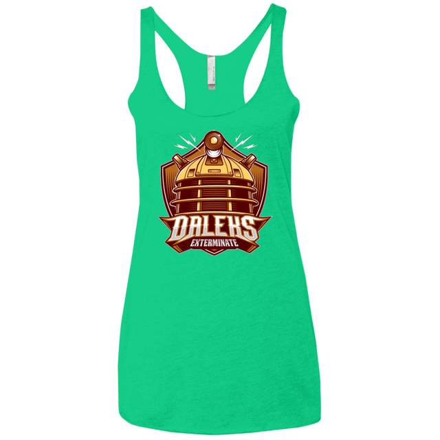 T-Shirts Envy / X-Small Dr. Who Daleks Women's Triblend Racerback Tank
