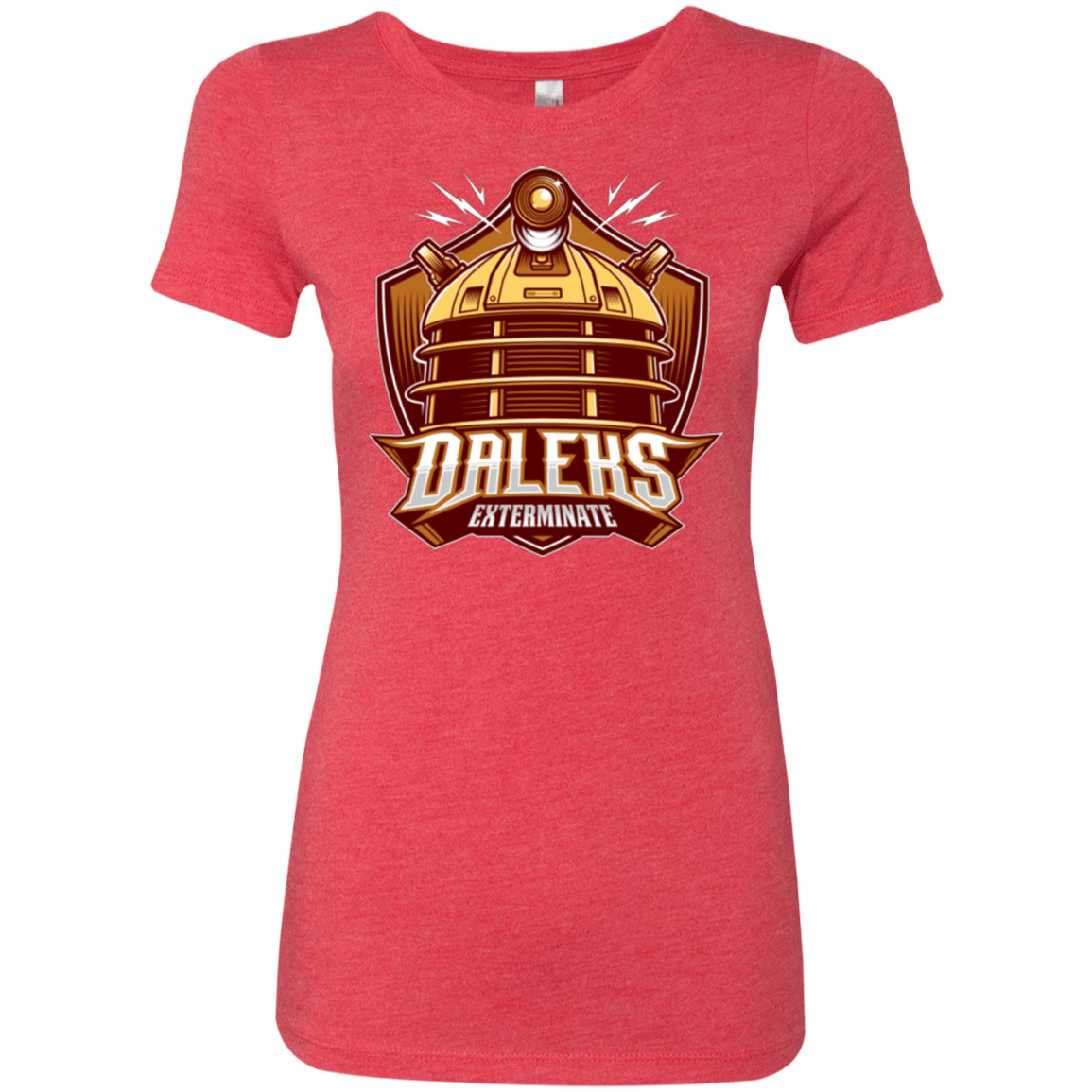 T-Shirts Vintage Red / Small Dr. Who Daleks Women's Triblend T-Shirt