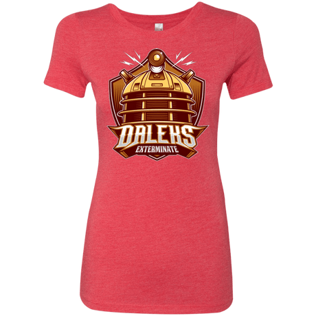 T-Shirts Vintage Red / Small Dr. Who Daleks Women's Triblend T-Shirt