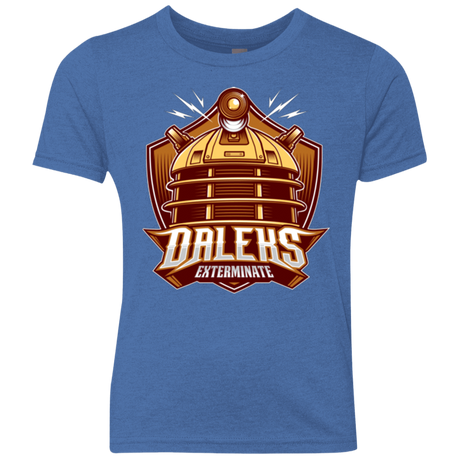 T-Shirts Vintage Royal / YXS Dr. Who Daleks Youth Triblend T-Shirt