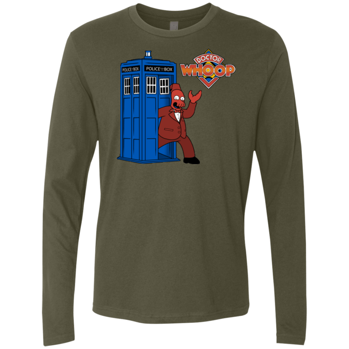 T-Shirts Military Green / Small Dr. Whoop Men's Premium Long Sleeve