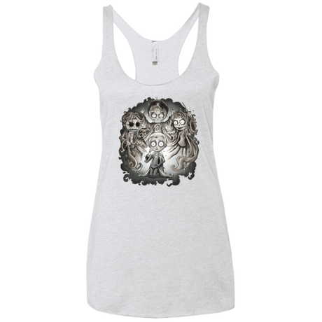 T-Shirts Heather White / X-Small Dracos Nightmare Women's Triblend Racerback Tank