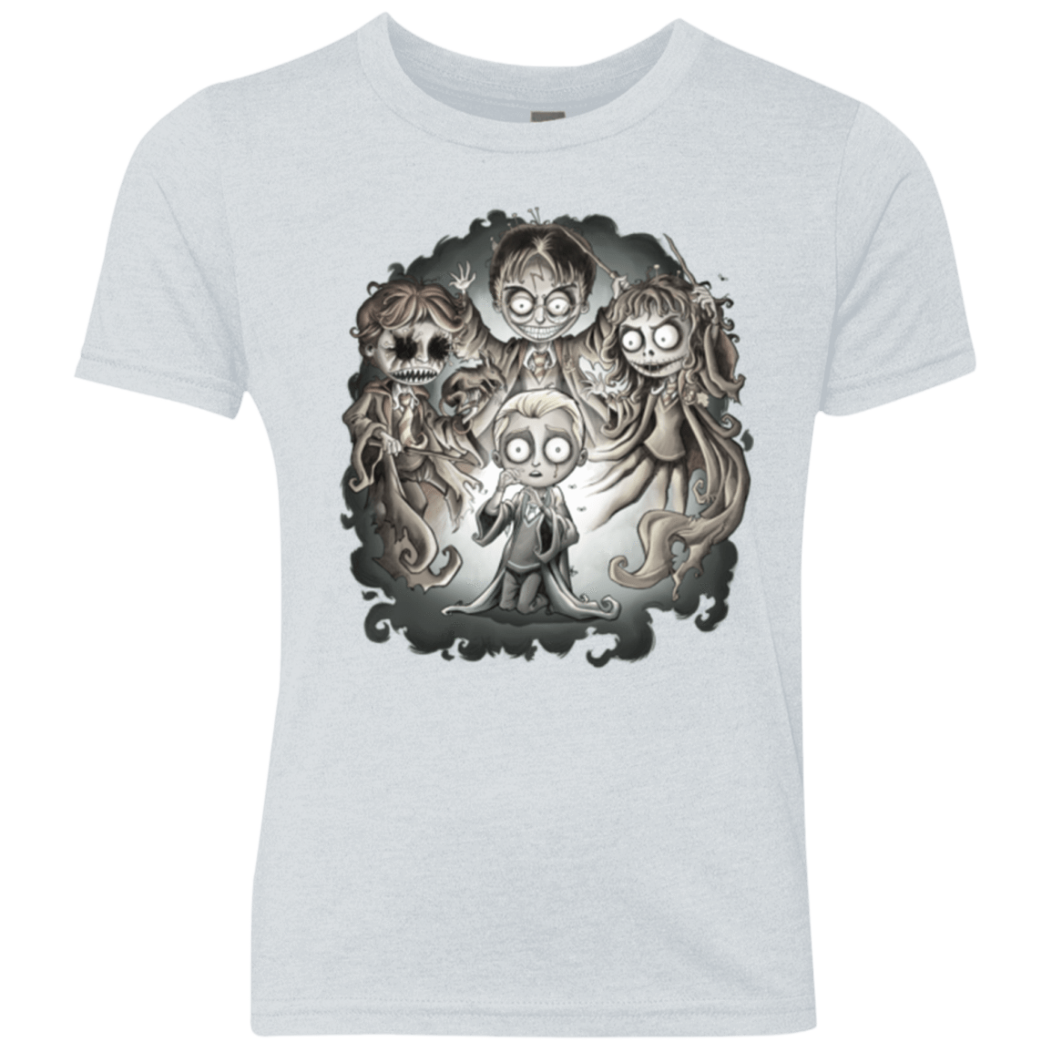 T-Shirts Heather White / YXS Dracos Nightmare Youth Triblend T-Shirt