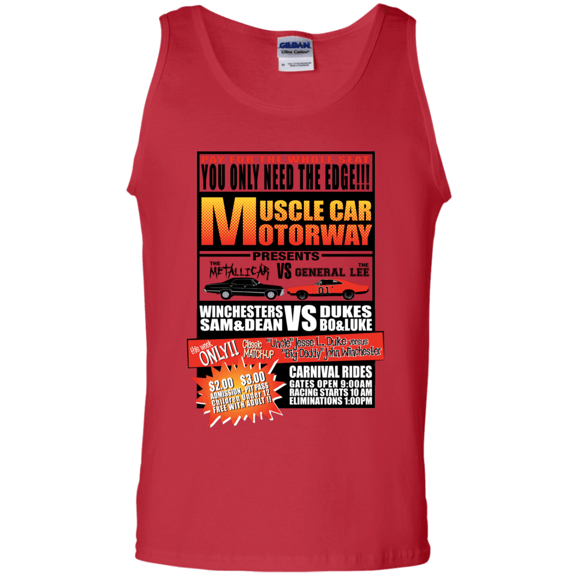T-Shirts Red / S Drag Race Men's Tank Top