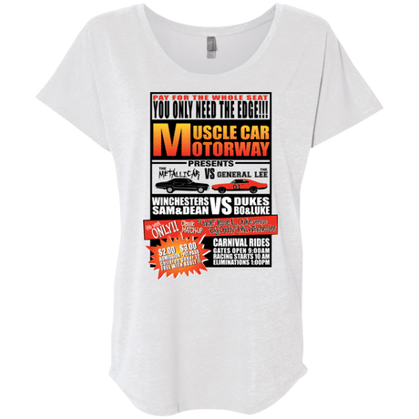 T-Shirts Heather White / X-Small Drag Race Triblend Dolman Sleeve