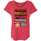 T-Shirts Vintage Red / X-Small Drag Race Triblend Dolman Sleeve