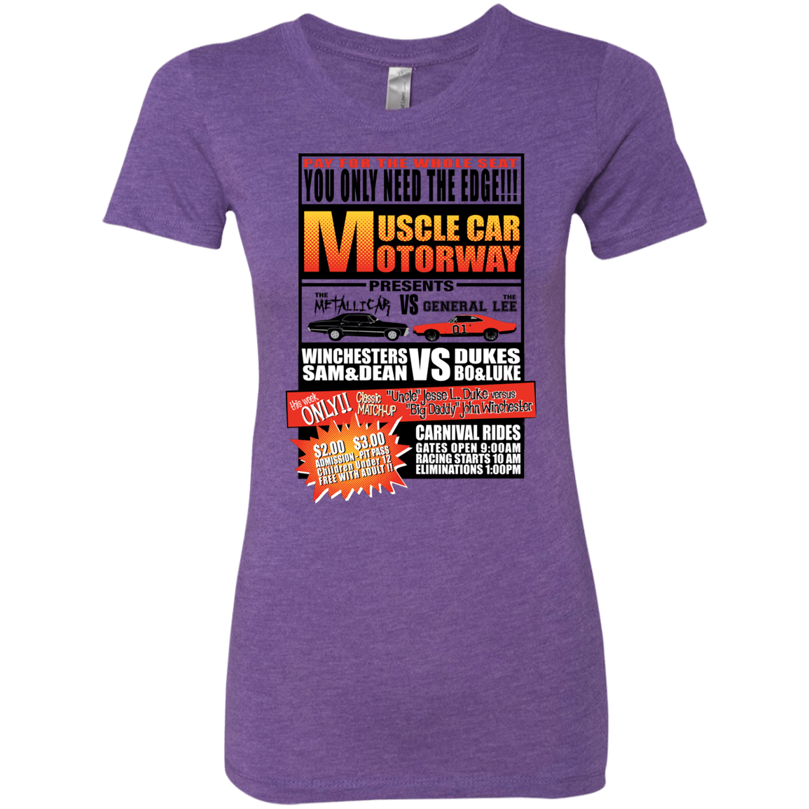 T-Shirts Purple Rush / S Drag Race Women's Triblend T-Shirt