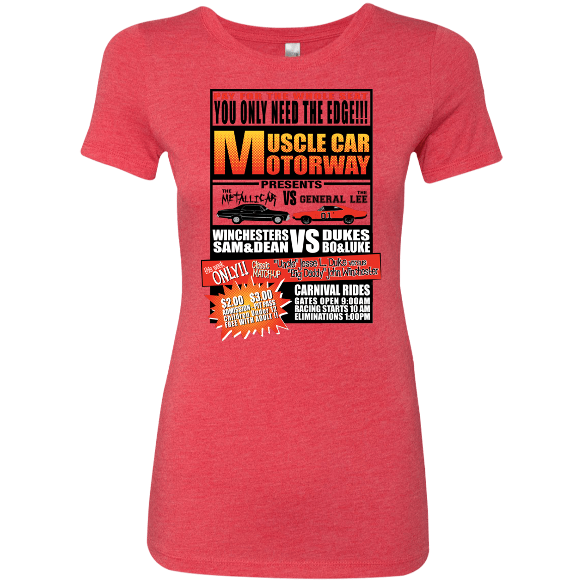 T-Shirts Vintage Red / S Drag Race Women's Triblend T-Shirt