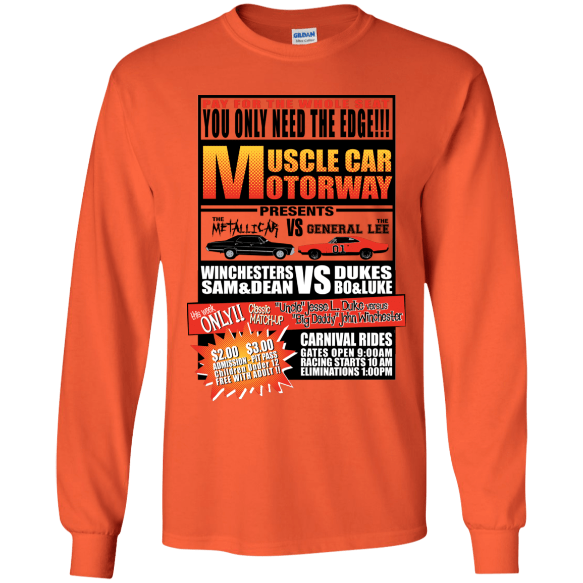 T-Shirts Orange / YS Drag Race Youth Long Sleeve T-Shirt