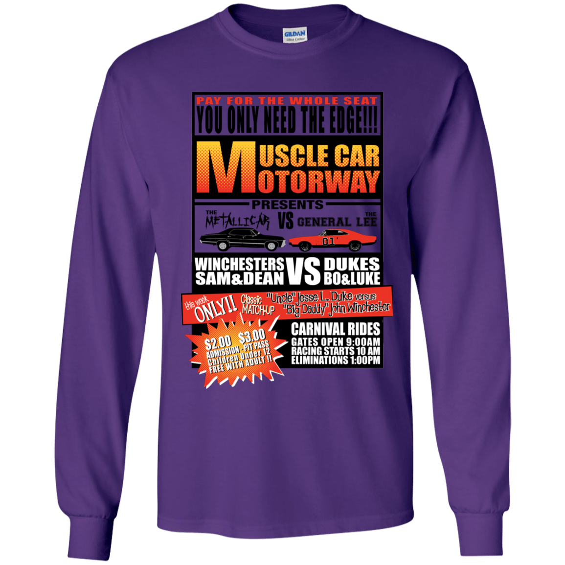 T-Shirts Purple / YS Drag Race Youth Long Sleeve T-Shirt