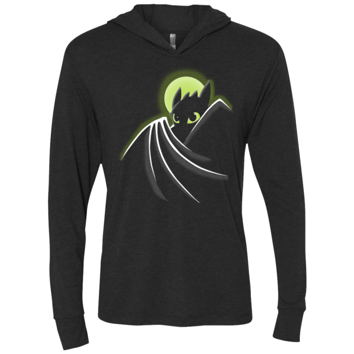 T-Shirts Vintage Black / X-Small Dragman Triblend Long Sleeve Hoodie Tee