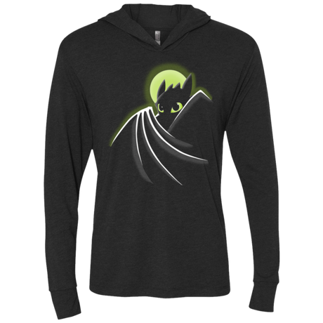 T-Shirts Vintage Black / X-Small Dragman Triblend Long Sleeve Hoodie Tee