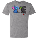 T-Shirts Premium Heather / S Dragon and Alien Kiss Men's Triblend T-Shirt