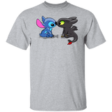 T-Shirts Sport Grey / S Dragon and Alien Kiss T-Shirt