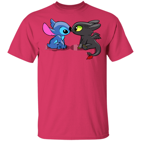T-Shirts Heliconia / YXS Dragon and Alien Kiss Youth T-Shirt