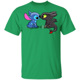 T-Shirts Irish Green / YXS Dragon and Alien Kiss Youth T-Shirt