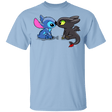 T-Shirts Light Blue / YXS Dragon and Alien Kiss Youth T-Shirt